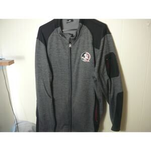FSU Seminoles Coloseum Gray/Black Full Zip Jacket XXL